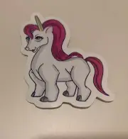 Fuschia Unicorn Sticker