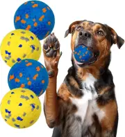 Dog Balls for Aggressive Chewers, Floating Toy for Water Fetch, Bouncy Indestruc