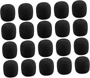 YARNOW 40Pcs Windproof Microphone Covers for Lapel Mic Durable Protectors for Noise Reduction Studios Stages and Offices for Recording