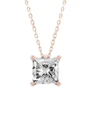 14K Rose Gold 2.00 ct. tw. Lab-Grown Diamond Pendant Necklace