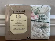 VINTAGE SPRINGMAID BILL BLASS DOUBLE FLAT SHEET ROMANCE ~ NEW