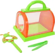 1Set Insect Observation Cage for Breathable Butterfly Habitat with Tweezers Magnifying Glass Lightweight Insect Catcher for Outdoor Exploration