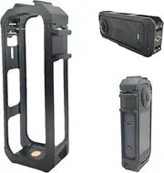 Full Camera Cage for Insta360 X5, Anti-Drop Protection Frame Cage with Magnetic Base for Insta 360 X5 Mounting Bracket