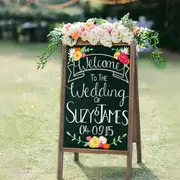 Double-sided A-Frame Sandwich Chalkboard Blackboard Magnetic Sign Message Boards