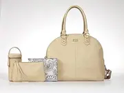 Isoki Madame Polly Nappy Bag, Vanilla Cream
