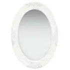 vidaXL Wall Mirror Baroque Style 50x70 cm White
