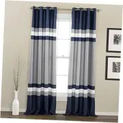 Alexander Stripe Light Filtering Window Curtain Panel 52"W x 84"L (Pack of 2)