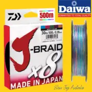 DAIWA J-BRAID X8 Multicolour 500m 14lb - 80lb Fishing Line