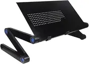 Compact Folding Bed Table Laptop Desk Ergonomic Study Desk Easy to Assemble