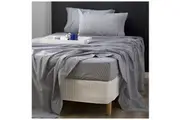 Park Avenue Double Flannelette Fitted Sheet Set 175 GSM Egyptian Cotton Striped