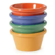 G.E.T. Enterprises Mix Pack of 4 Mardi Gras Colors 2 oz. Ramekin, Break Resis...