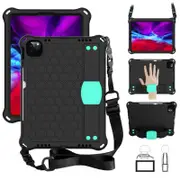 Hive iPad Case For iPad Pro11//Air4 10.9 Durable Stand Cover With Shoulder Strap-BlackAqua