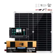 10000W Inverter Solar Panel Kit Solar Power Generator 100A Home 110V Grid SystZe
