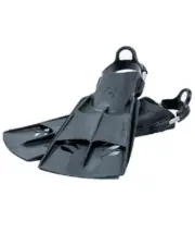 Hollis F2 Scuba Diving Open Heel Light Weight Fins w/ Spring Straps Size XL BLK