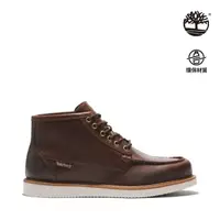 在飛比找momo購物網優惠-【Timberland】男款深棕色全粒面皮革中筒休閒靴(A6