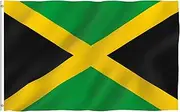 ANLEY Fly Breeze 3x5 Foot Jamaica Flag - Vivid Color and UV Fade Resistant - Canvas Header and Double Stitched - Jamaican National Flags Polyester with Brass Grommets 3 X 5 Ft