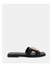 [Novo Shoes] Raya Slides in Black