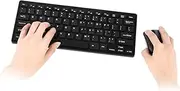 SOULONG 2.4GHz Wireless Keyboard and Mouse Combo, 78 Keys USB Receiver Plug Play for Desktop Laptop Notebook PC