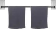 Self Adhesive Bathroom Towel Bar- Stainless Steel Bath Wall Shelf Rack Hanging