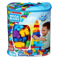 在飛比找玩具反斗城優惠-Mega Bloks美高積木80片積木袋(藍)