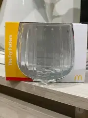 McDonald's Glasses, The Fry Pattern - Wobbling Glass (Pack of 6 glasses)