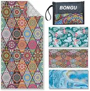 Beach Towel Quick Dry 180x90cm Pool Towels with Travel Bag,Oversized Travel Towel Lightweight Compact Beach Accessories,Large Sand Free Beach Towels