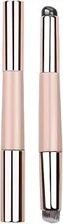 Silicone Lip Applicator,Silicone Lip Gloss Eyeshadow Applicator - Multi-purpose Lipstick Gloss Makeup Brush Tool, Soft Double-Head Lip Oil Brush with Lid for Women and Girls
