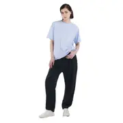 Replay Womens Basic Short Sleeve Tops Jersey T-Shirt w/ Micro Print Blue