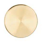 Stainless Steel Round Straight Edge Tray Light Luxury Storage Tray Cosmetics Desktop Jewelry Box