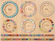 Bamboo Wooden Bead Boards for DIY Jewelry Making Bracelet Measurement Board