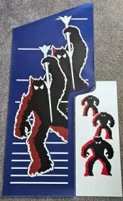 SPACE INVADERS complete 5 piece side and front art kit PA EXCLUSIVE!