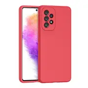 ZUSLAB Galaxy A73 5G Case Nano Silicone Shockproof Gel Rubber Bumper Protective Cover for Samsung - Rose Red
