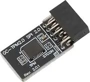 TPM2.0 Security Module 12Pin, 2.54mm Pitch, 2x6P, Compatible with Various DDR4 Memory Type Motherboards, Suitable for Win11 System