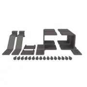 Barrette Outdoor Living Rail Fascia Mount Bracket Kit Aluminum Matte Bronze