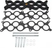 CBCKZTETUP 1set Auto Engine Part Intake Manifold Phenolic Spacer Gasket Set Fit for Ford 5.0 Mustang 1987-93 Car Accessories Parts Automotive Intake Gasket