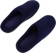 [LIFKOME] 1Pair Classic Memory Fleece Slippers for Home Comfortable Unisex Indoor Footwear Slip Durable Sole Lightweight Breathable for Household and Party Use