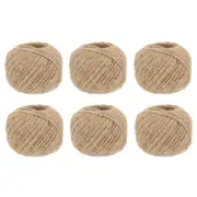 6PK Esschert Design Jute Twine 100m Indoor/Outdoor Holder Plant Support Brown