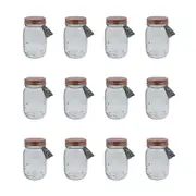 12PK Glass & Co Olivia Glass Preserve Jar Food Storage Container Rose Gold 500ml