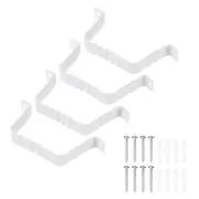 4pcs Downspout Adapter Gutter Downspout Straps 3x5 Extension Adapter, White