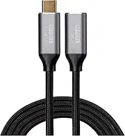 Braided USB C Male to USB C Female 10Gbps 100W Extension Cable, 3m