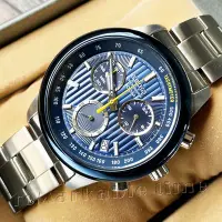 在飛比找Yahoo!奇摩拍賣優惠-【SEIKO Chronograph】三眼計時鋼帶線條款SS