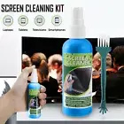 3in1 Laptop Cleaning Kit Tablet Monitor TV PC LED LCD Screen Cleaner Cloth Brush