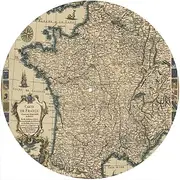 Slipmat Slip Mat Scratch Pad Felt for Any 12" LP DJ Vinyl Turntable Record Player Custom Graphical - Map - France 1768