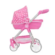 Dolly Tots Roamer Doll Push Pram Stroller Kids/Children Pretend Toy Pink 3y+