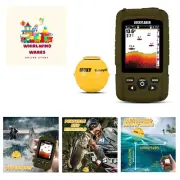 Portable Sonar Fish Finder Boat Depth Fishing Fish Finders Waterproof Handhel...