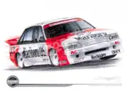 Racing Legends 1984 PETER BROCK 05 VK COMMODORE BATHURST WINNER A3 FRAMED PRINT