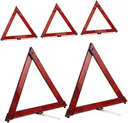 5pcs Foldable Warning Triangles for Vehicles Reflective Emergency Road Safety Sign