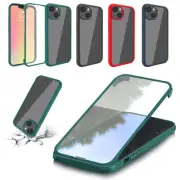 For iPhone 13 Pro Max 13 Mini 13 Pro Clear Phone Case Built-in Screen Protector