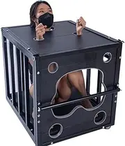 RYZAR SM Bondage Sets Dog Cage - BDSM Training with Handcuffs and Collar - Restraint System for Sex Toys