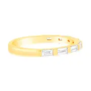 Luminesce Lab Grown 1/4 Carat Diamond Eternity Ring in 18ct Yellow Gold, O